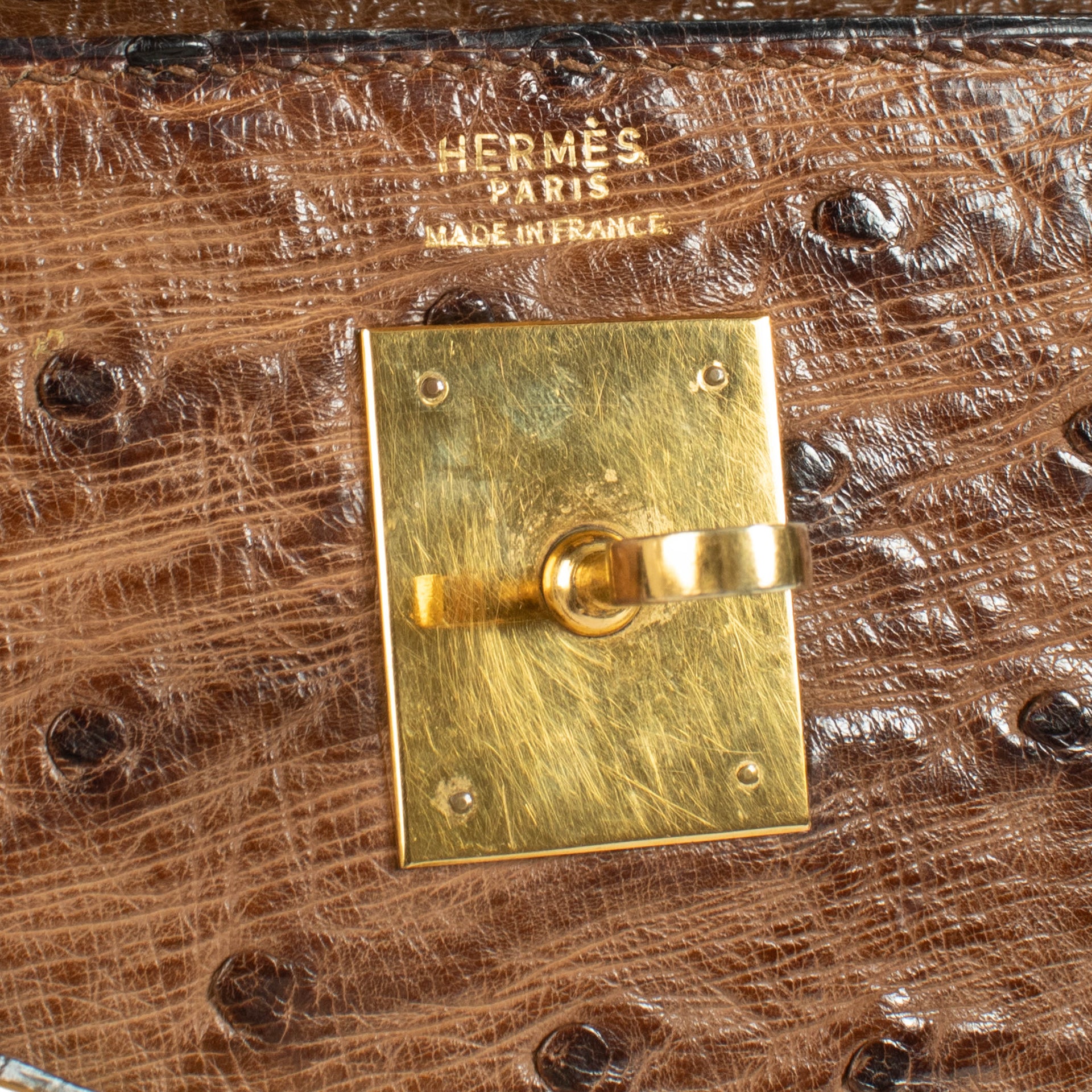 Hermès Kelly 32 Alezan Ostrich GHW
