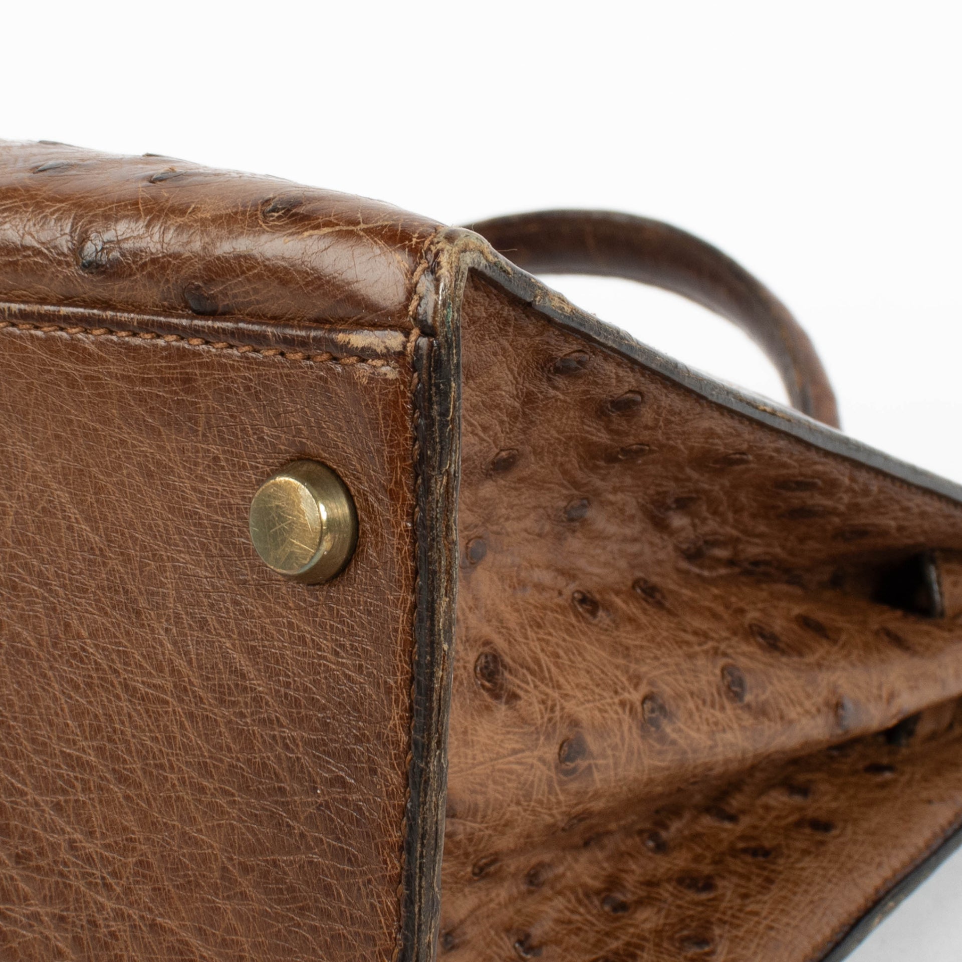 Hermès Kelly 32 Alezan Ostrich GHW