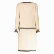 Shop this 100% authentic Chanel 94P Beige Tweed Jacket/Skirt Set at Labellov.com