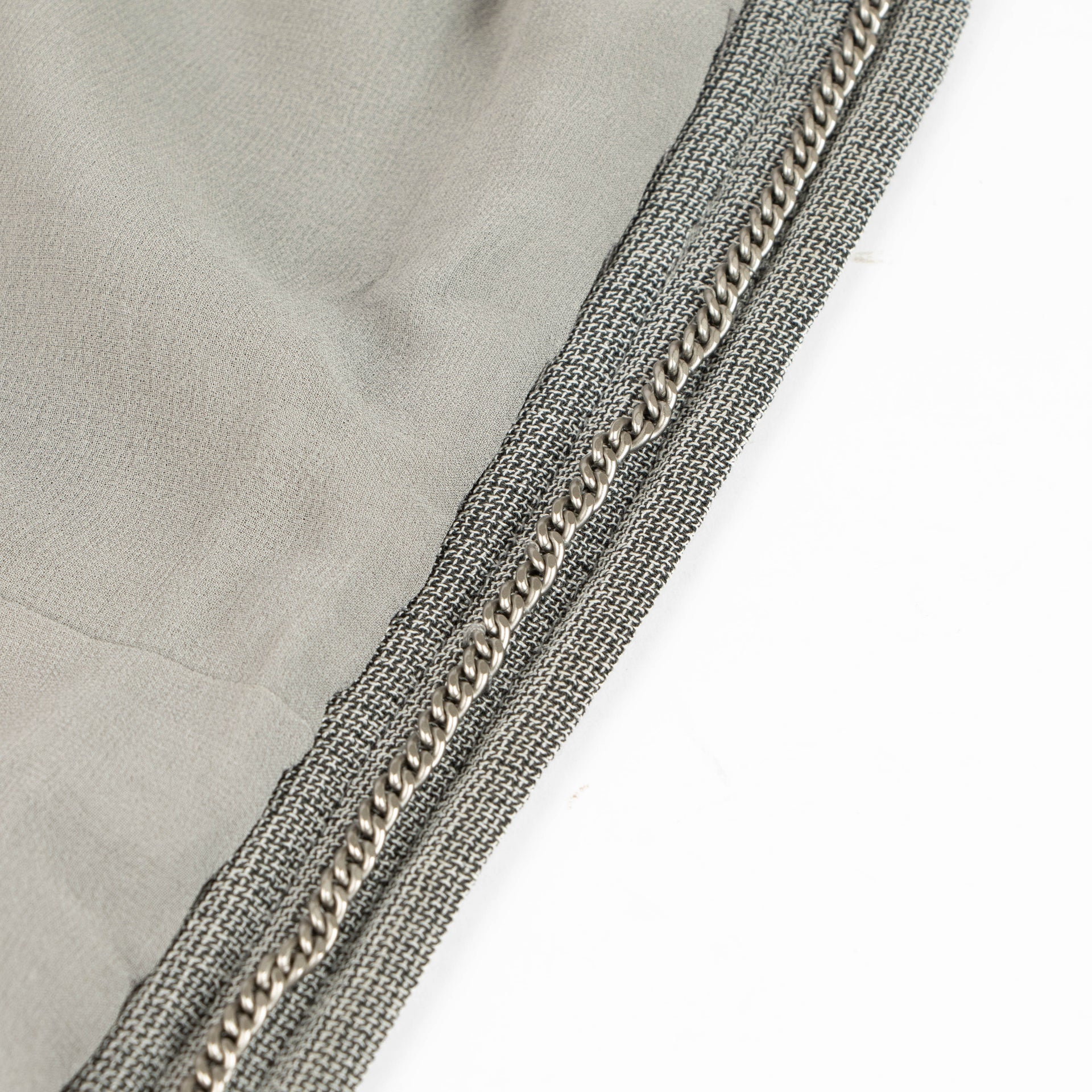 Shop the authentic Chanel 99P Grey Jacket/Skirt Set second hand on Labellov.com