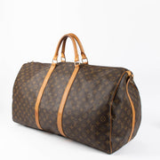 Shop the authentic Louis Vuitton Monogram Keepall Bandouliere 60 Travel Bag second hand on Labellov.com