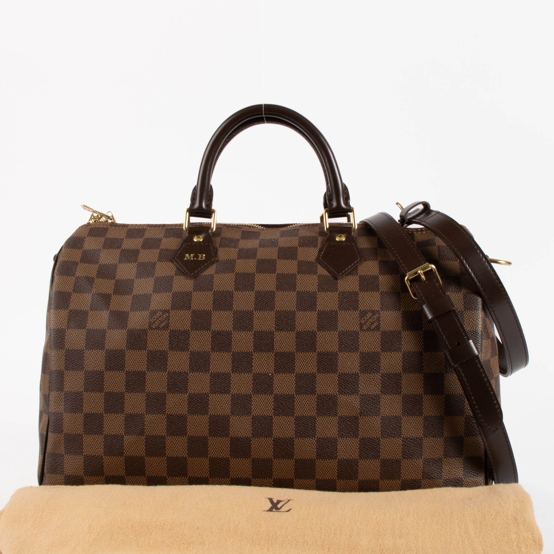 Louis Vuitton Damier Ebene Speedy 35 Bag