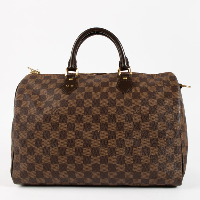 Louis Vuitton Damier Ebene Speedy 35 Bag