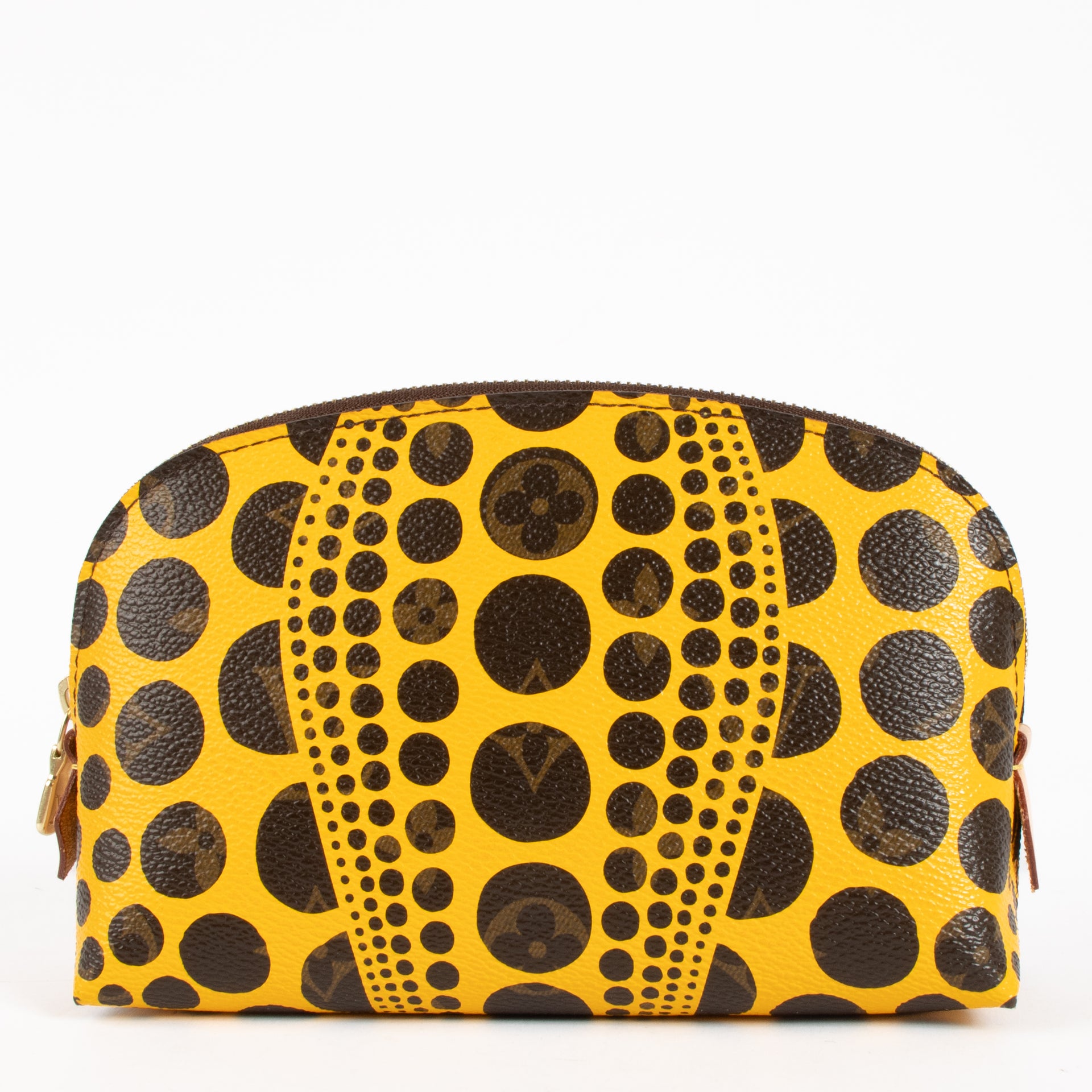 Louis Vuitton LV x Yayoi Kusama Yellow Monogram Pumpkin Dots Cosmetic Pouch PM