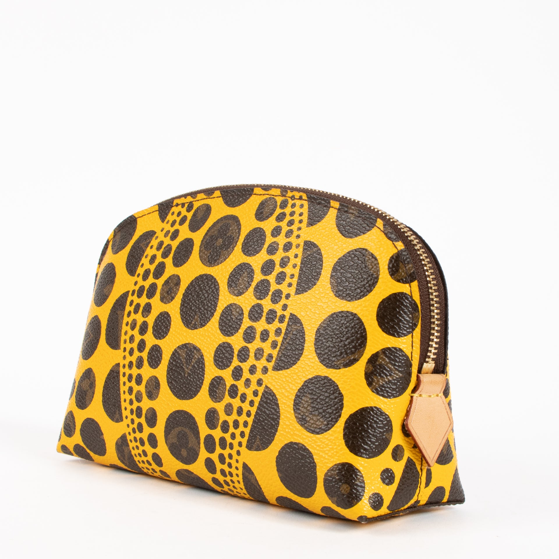 Louis Vuitton LV x Yayoi Kusama Yellow Monogram Pumpkin Dots Cosmetic Pouch PM