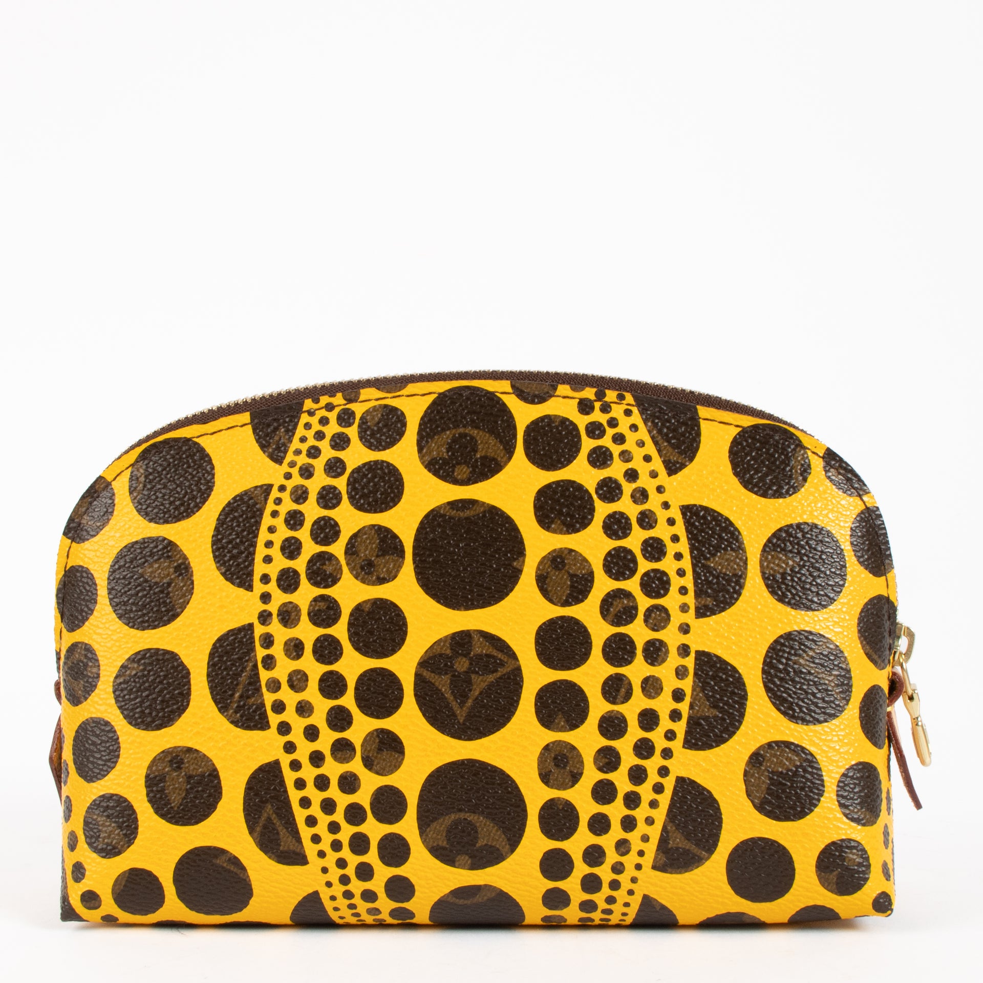 Louis Vuitton LV x Yayoi Kusama Yellow Monogram Pumpkin Dots Cosmetic Pouch PM