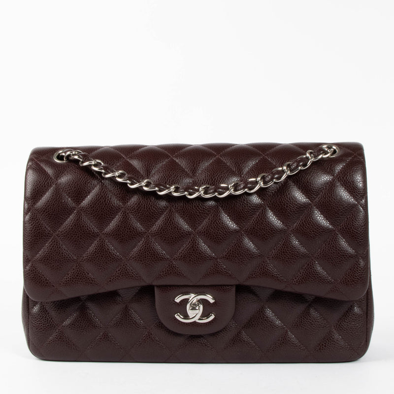 Shop this authentic Chanel Marron Caviar Large/Jumbo Classic Handbag pre-loved on Labellov.com