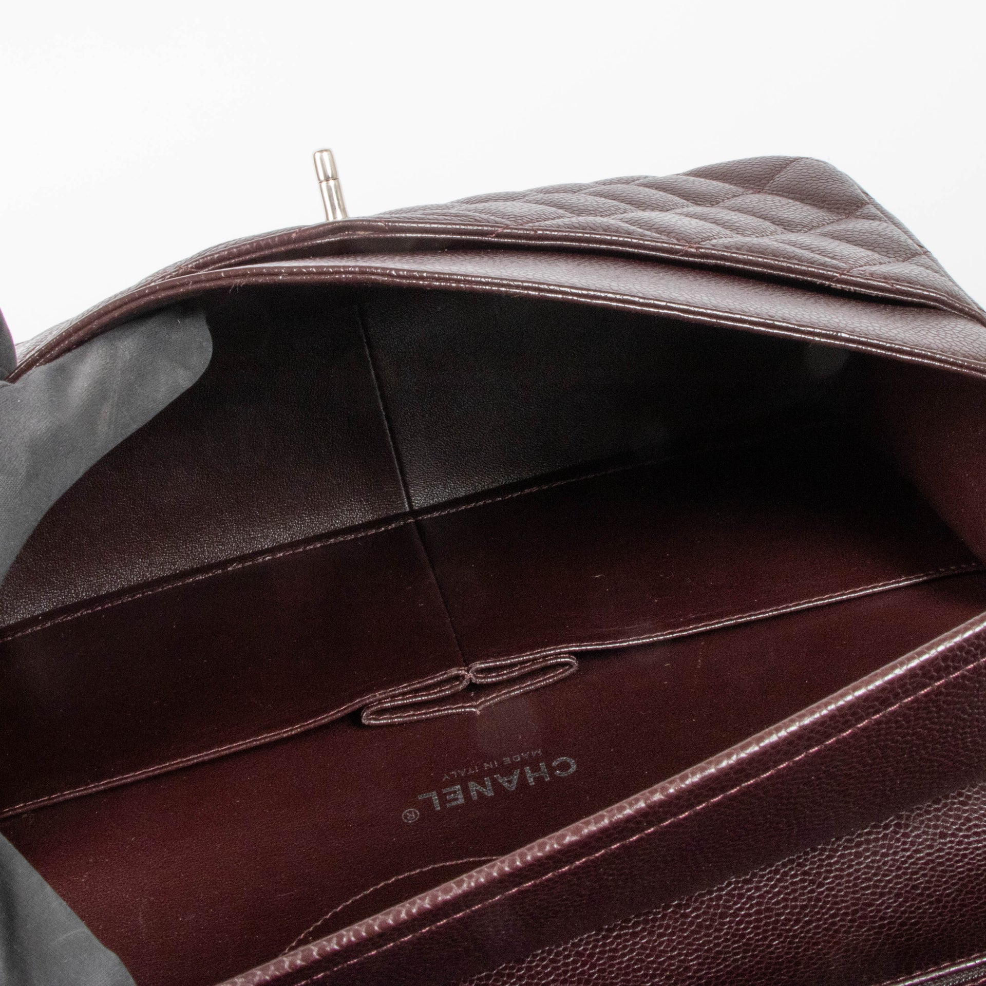 Shop this authentic Chanel Marron Caviar Large/Jumbo Classic Handbag pre-loved on Labellov.com
