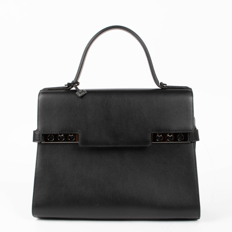Delvaux All Black Calf Souple Tempête GM Bag