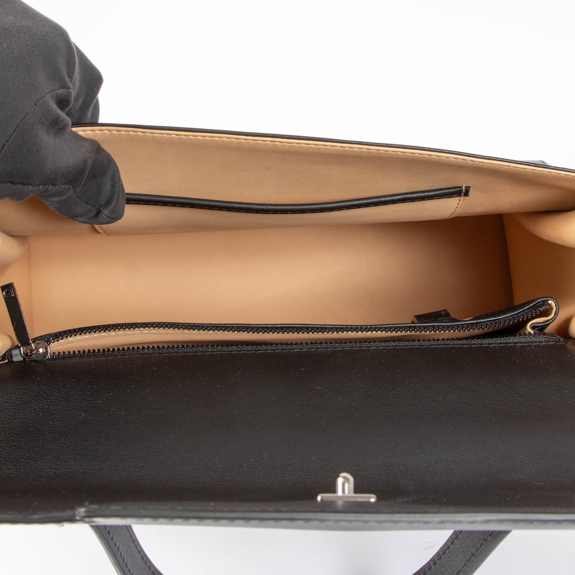 Delvaux All Black Calf Souple Tempête GM Bag