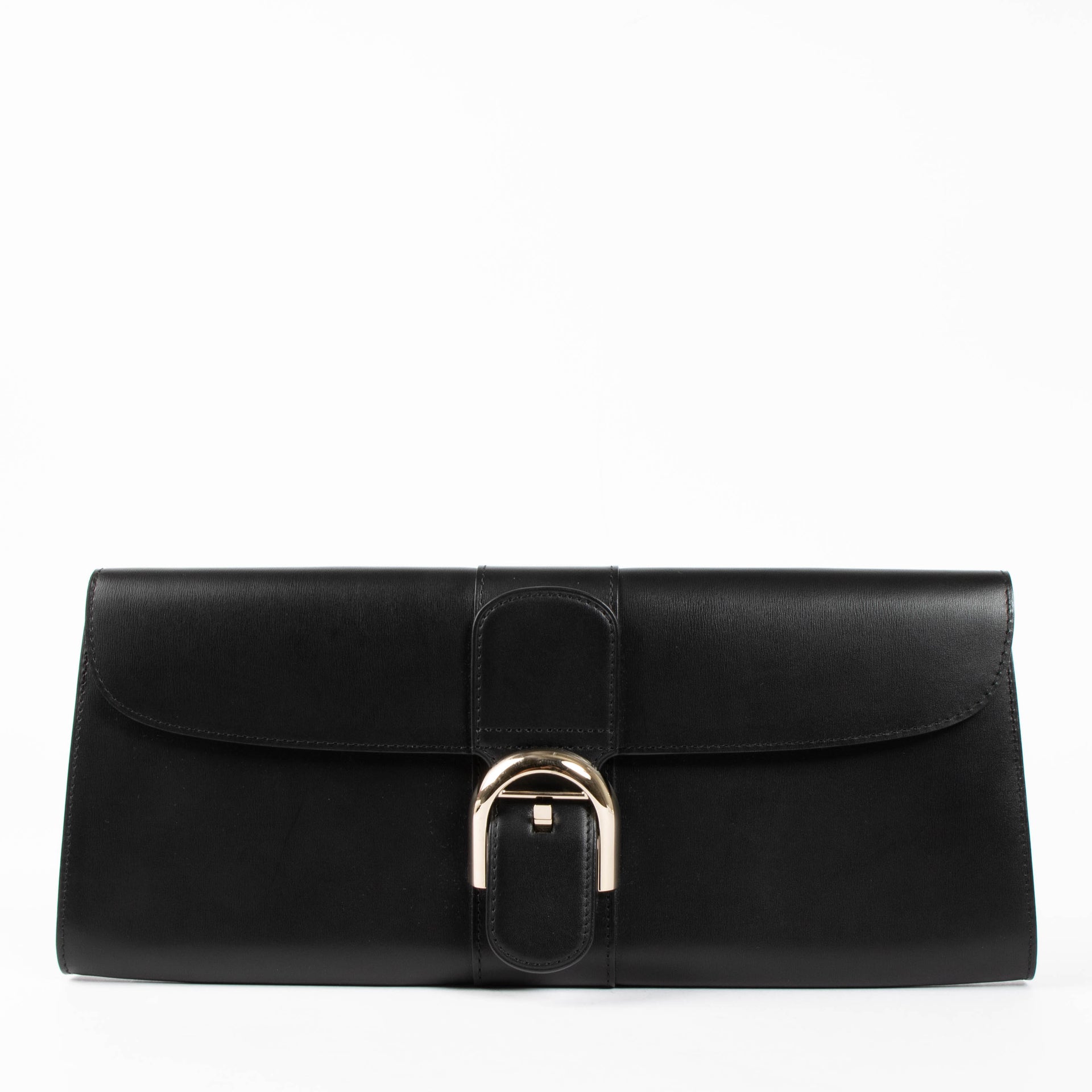 Delvaux Black Box Calf Pochette Brillant Clutch