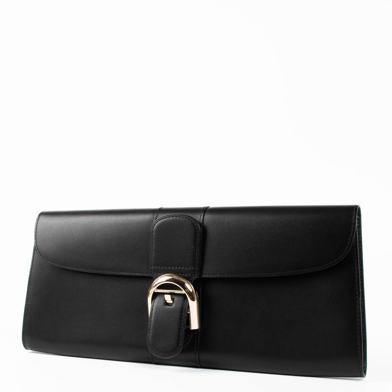 Delvaux Black Box Calf Pochette Brillant Clutch