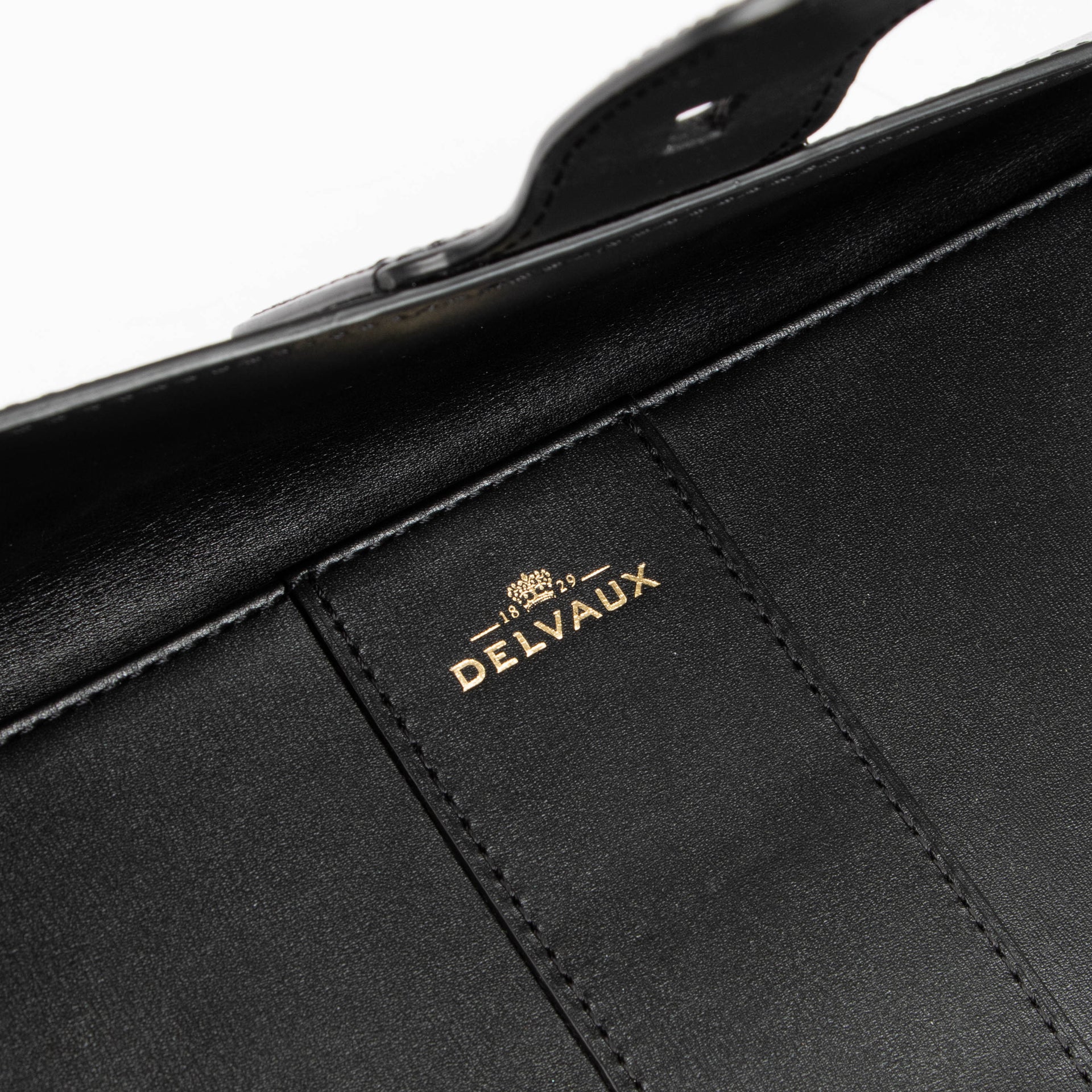 Delvaux Black Box Calf Pochette Brillant Clutch
