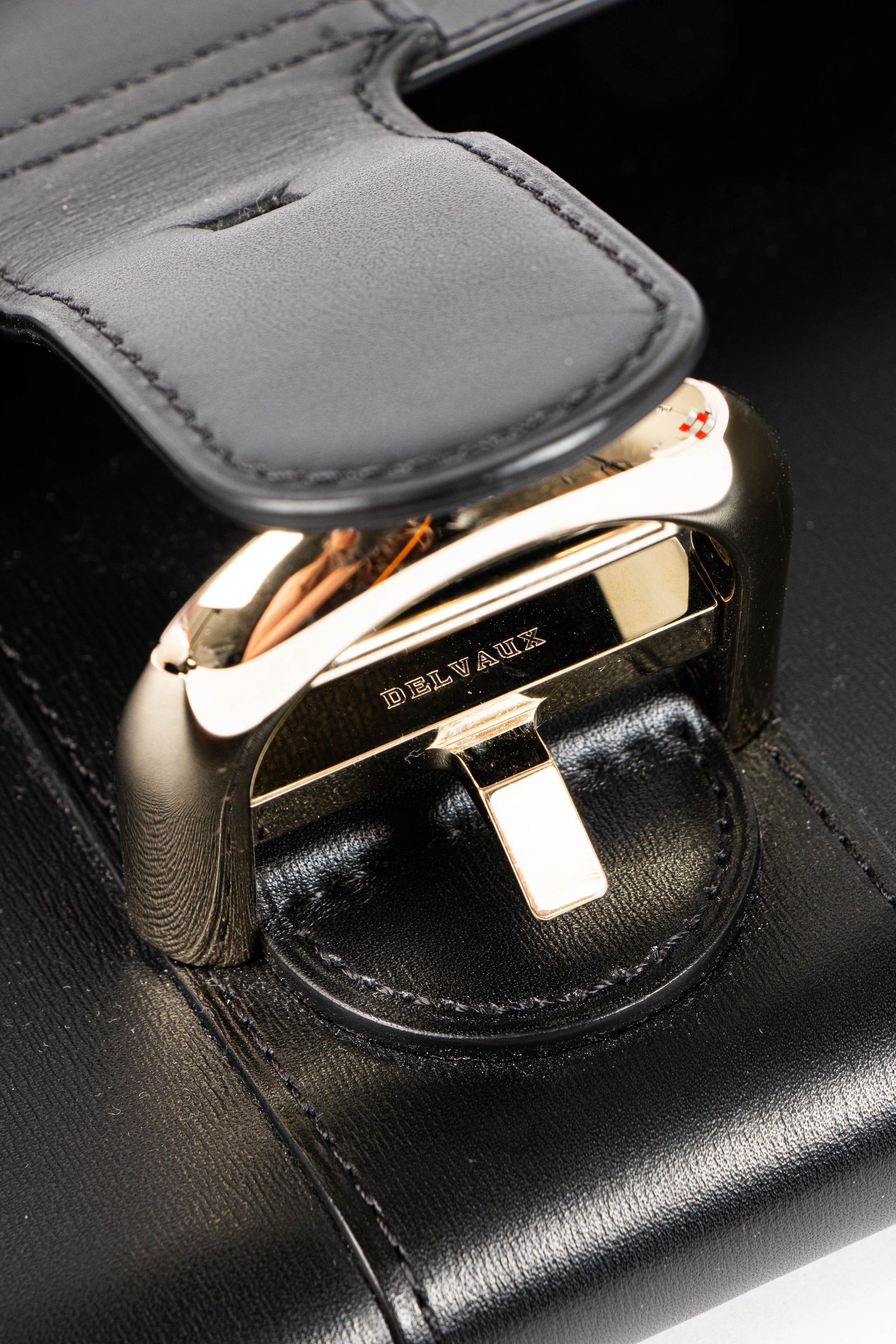 Delvaux Black Box Calf Pochette Brillant Clutch