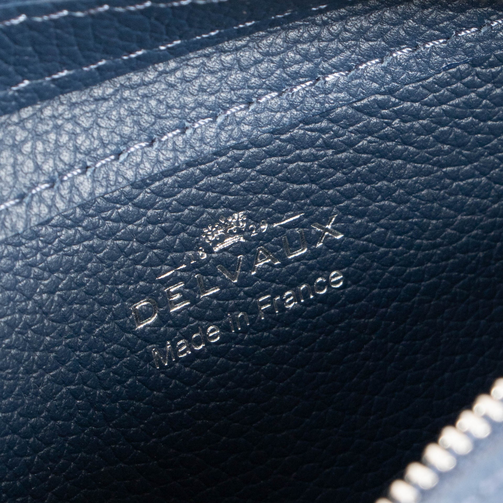Delvaux Antwerp Blue Jumping Calf Pin City Bag