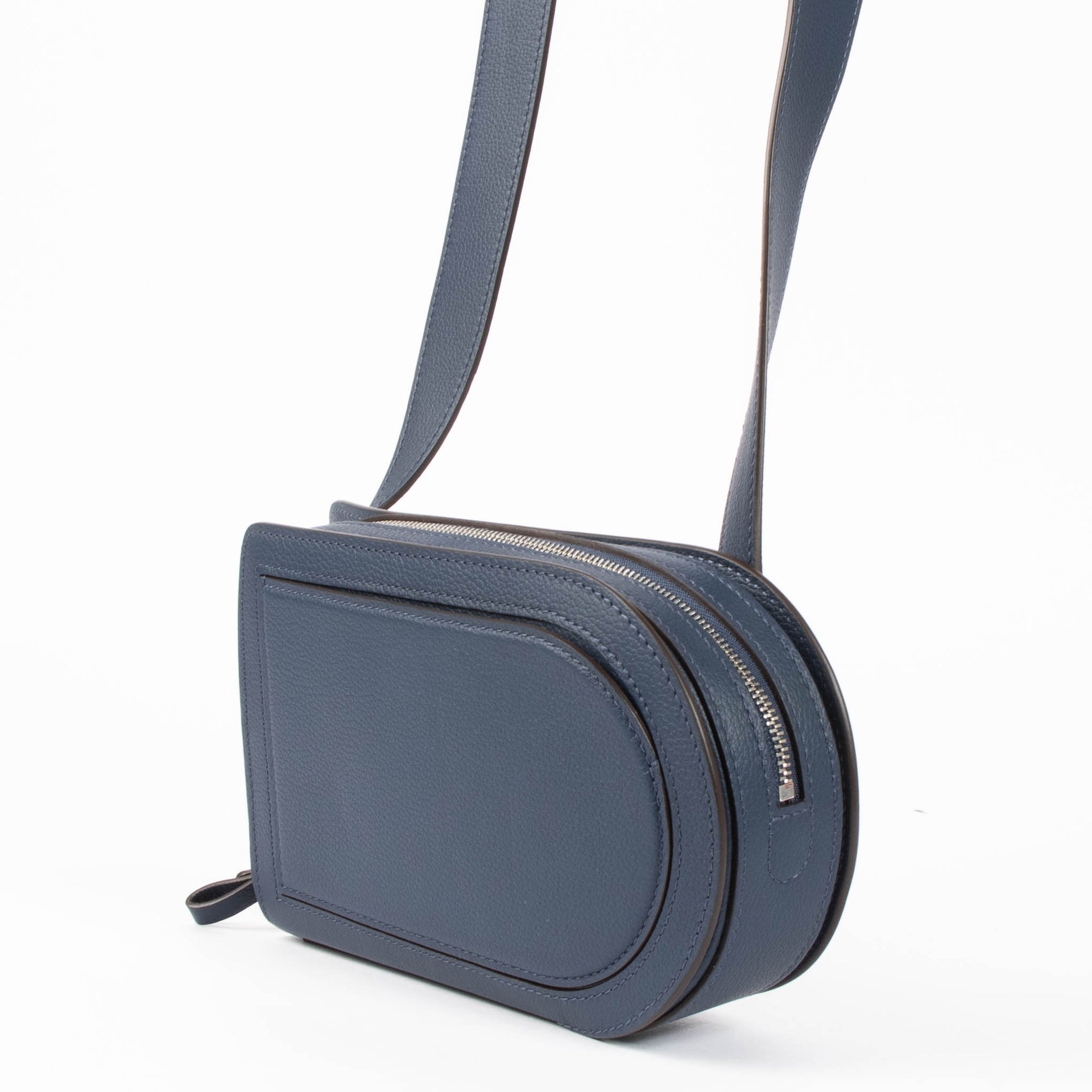 Delvaux Antwerp Blue Jumping Calf Pin City Bag