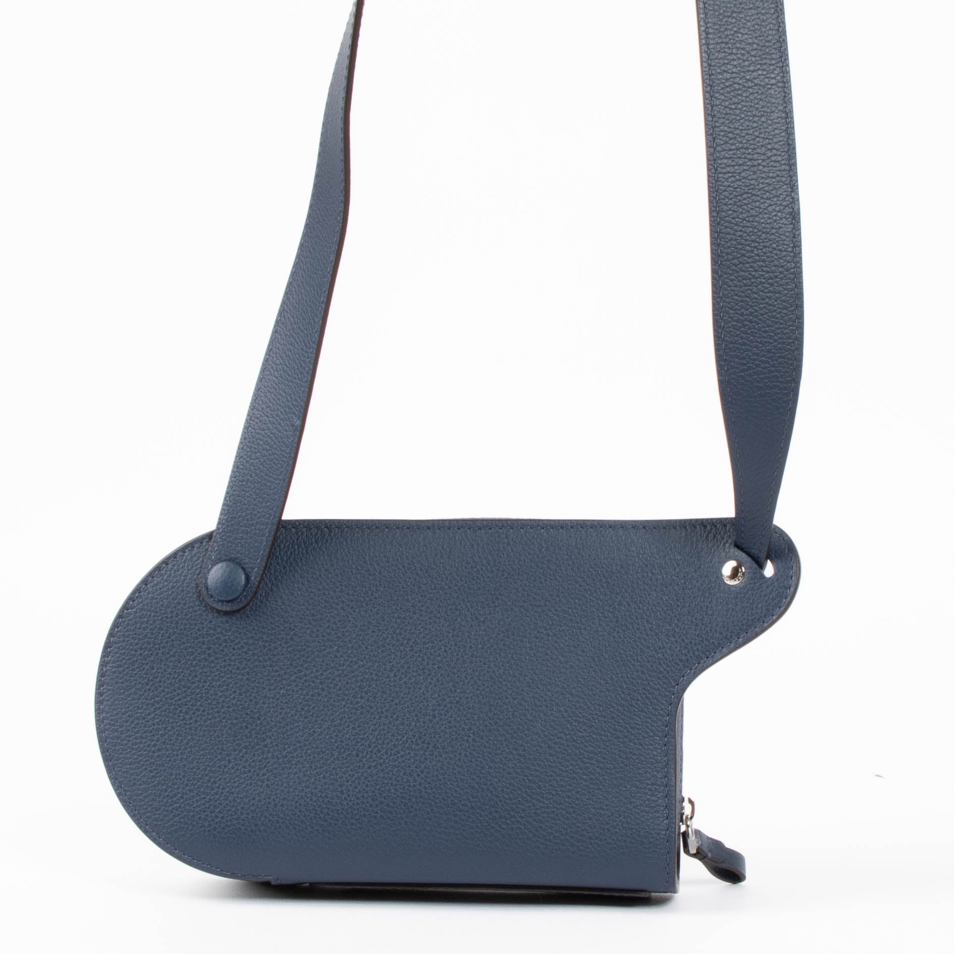 Delvaux Antwerp Blue Jumping Calf Pin City Bag