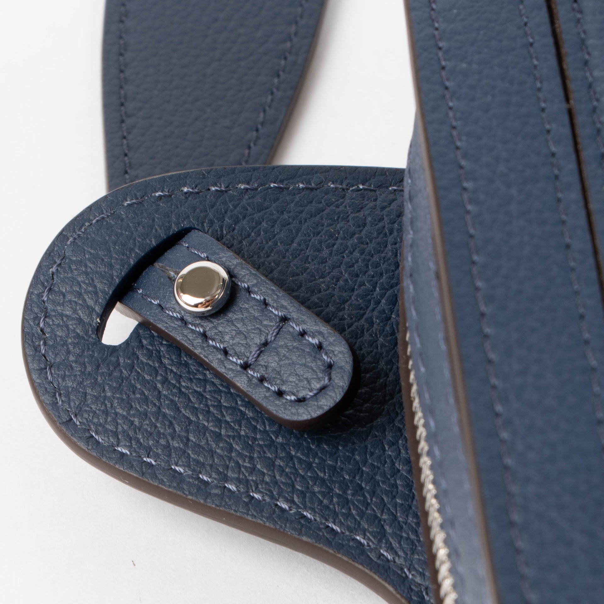 Delvaux Antwerp Blue Jumping Calf Pin City Bag