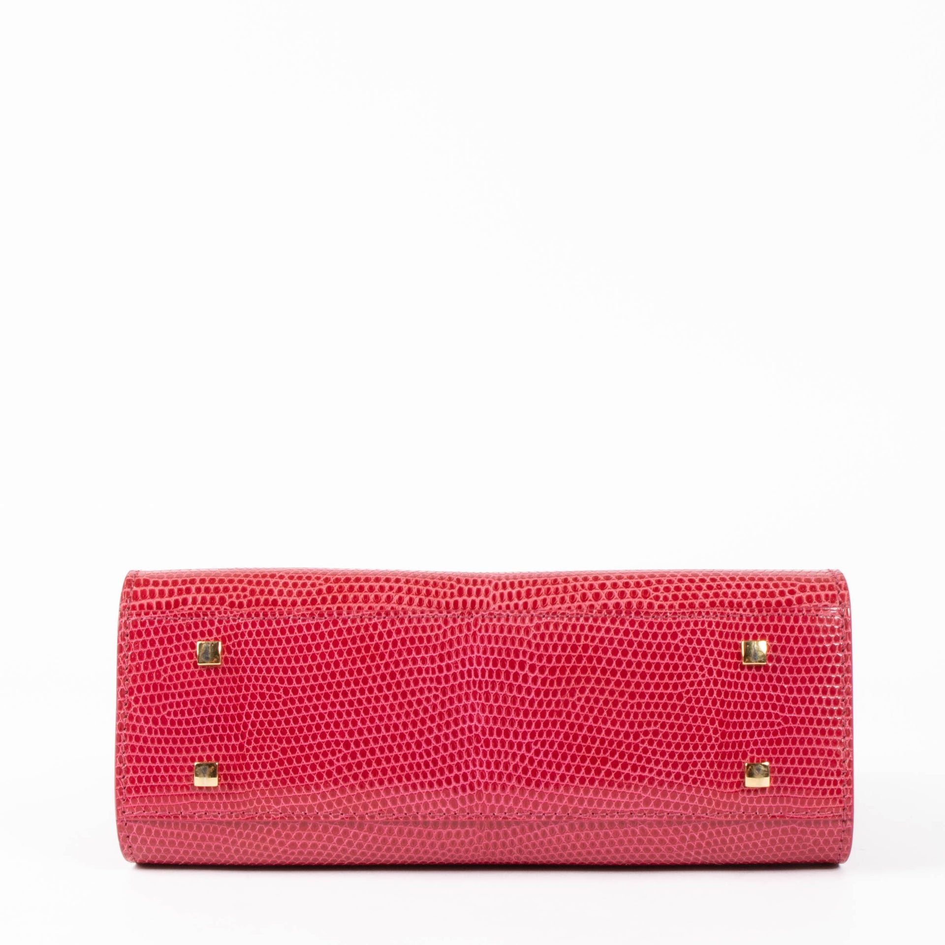 Delvaux Framboise Shiny Lizard Tempête Mini Bag