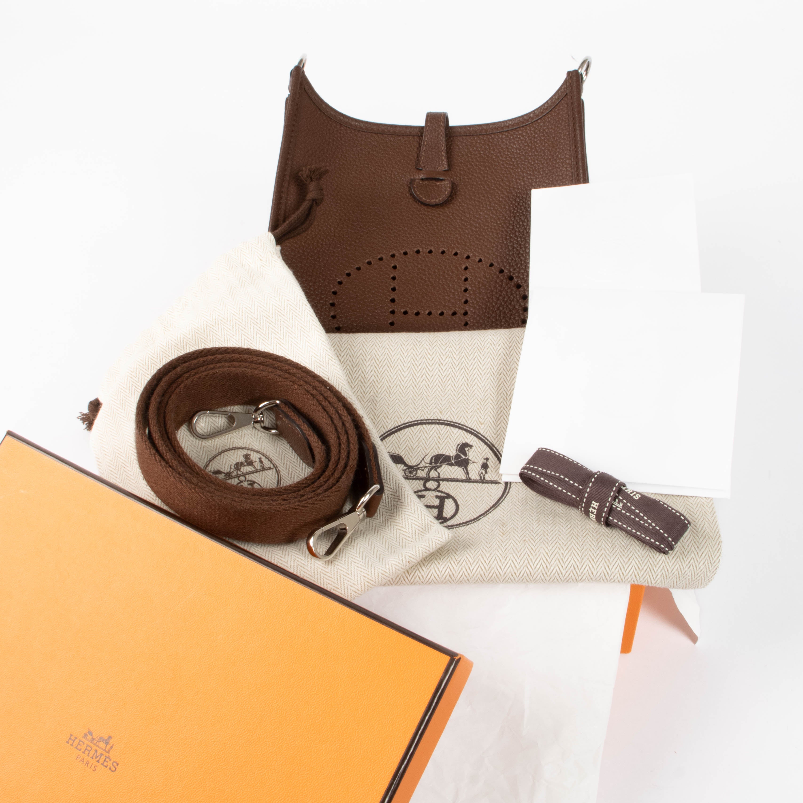Hermes Evelyne 16 Cacao Clemence PHW – Labellov
