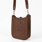 Shop this authentic Hermes Evelyne 16 Cacao Clemence PHW pre-loved on Labellov.com 