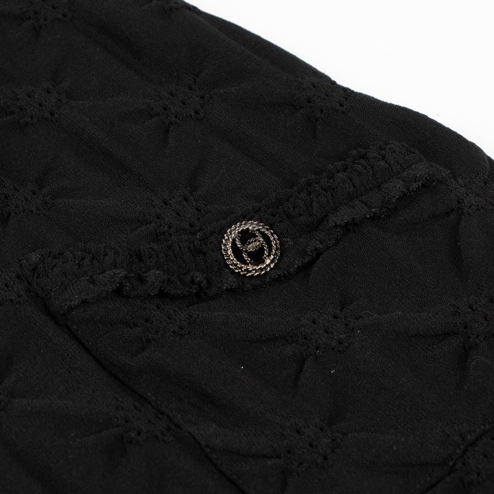 Shop this authentic Chanel Coco Mark Mini Dress - size 40  pre-loved on Labellov.com 