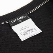 Shop this authentic Chanel Ribbed Knit Coco Mark Cardigan - size 40  pre-loved on Labellov.com 