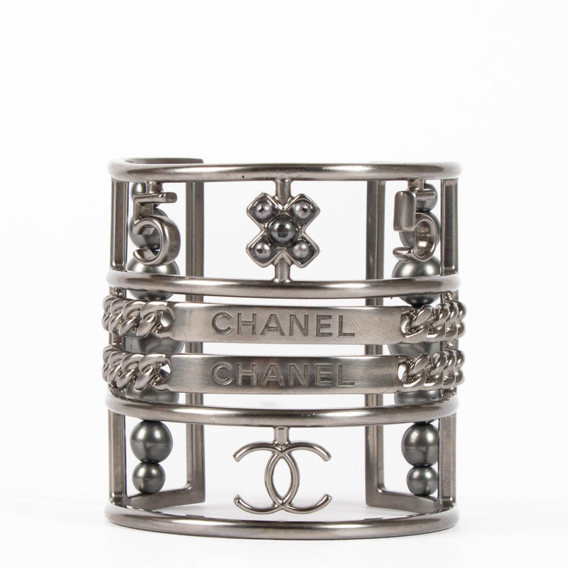 Chanel 15S Ruthenium Cuff Bracelet