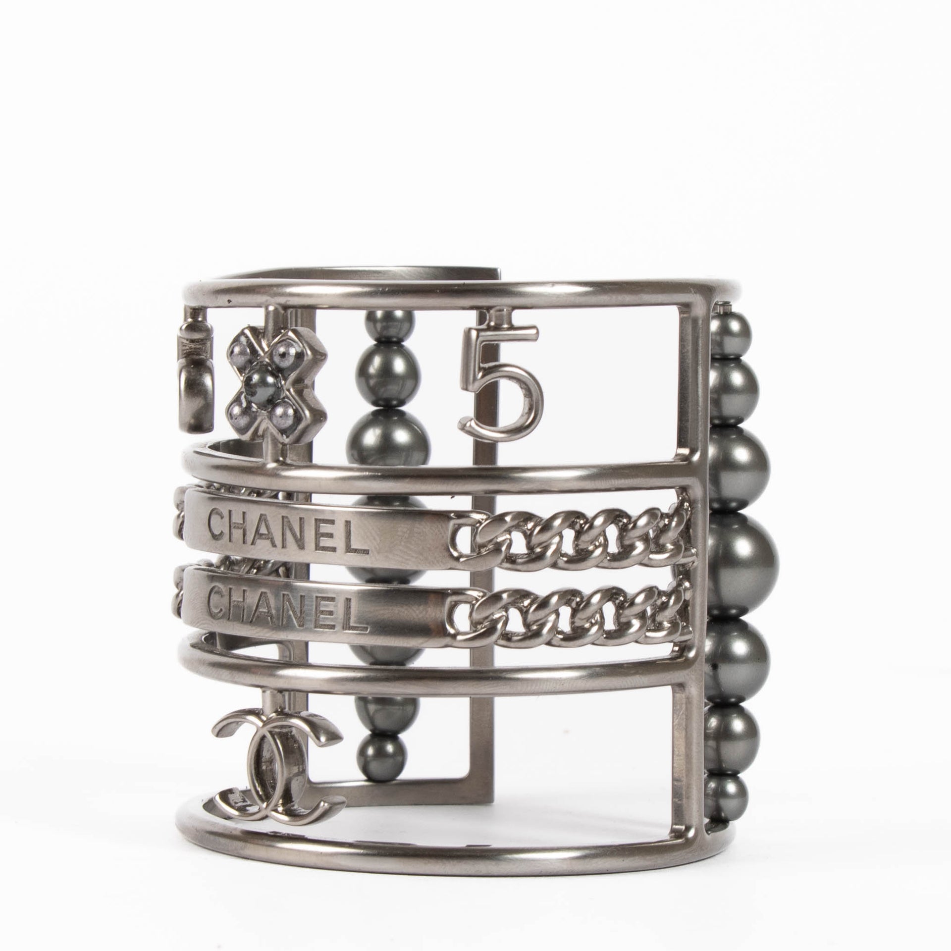 Chanel 15S Ruthenium Cuff Bracelet