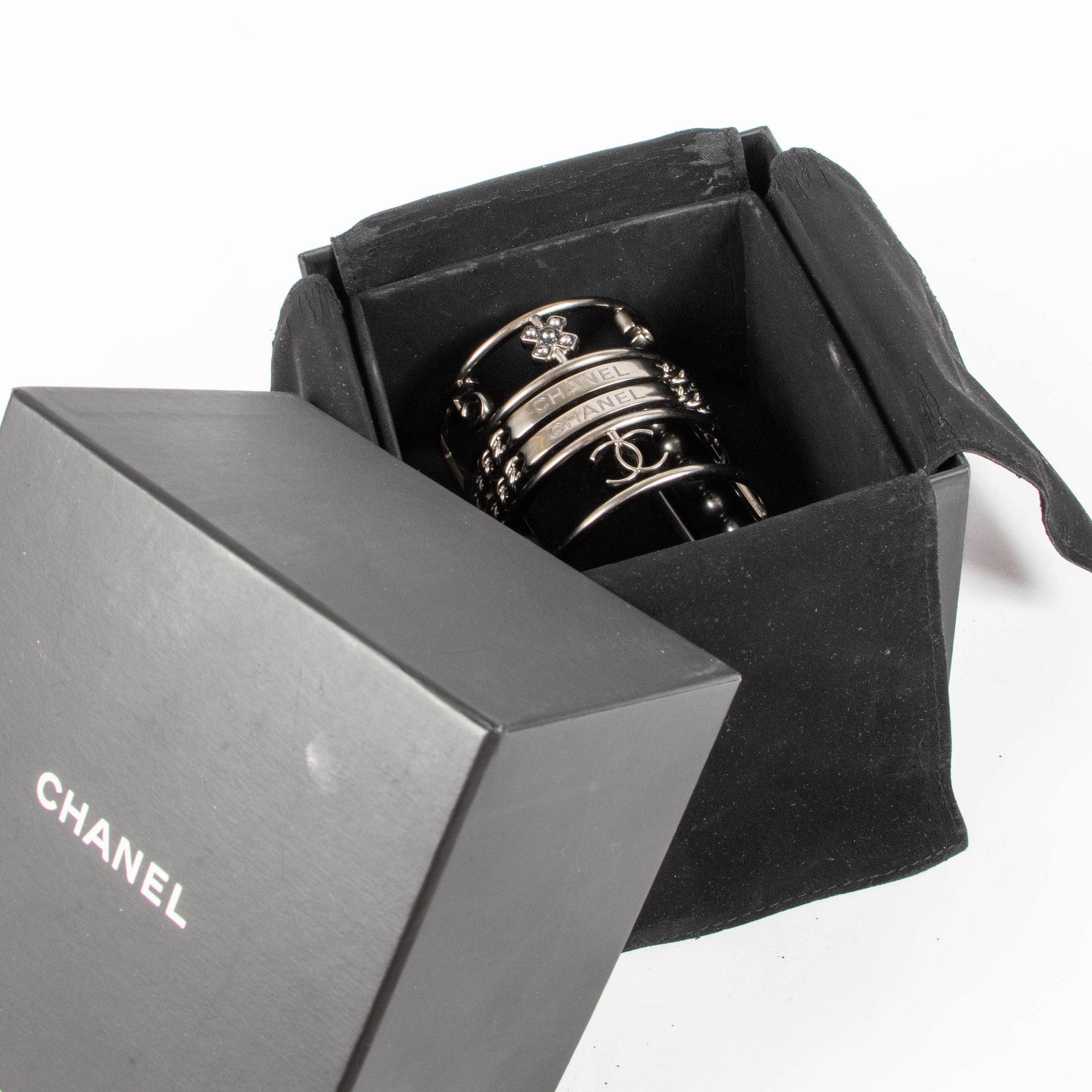 Chanel 15S Ruthenium Cuff Bracelet