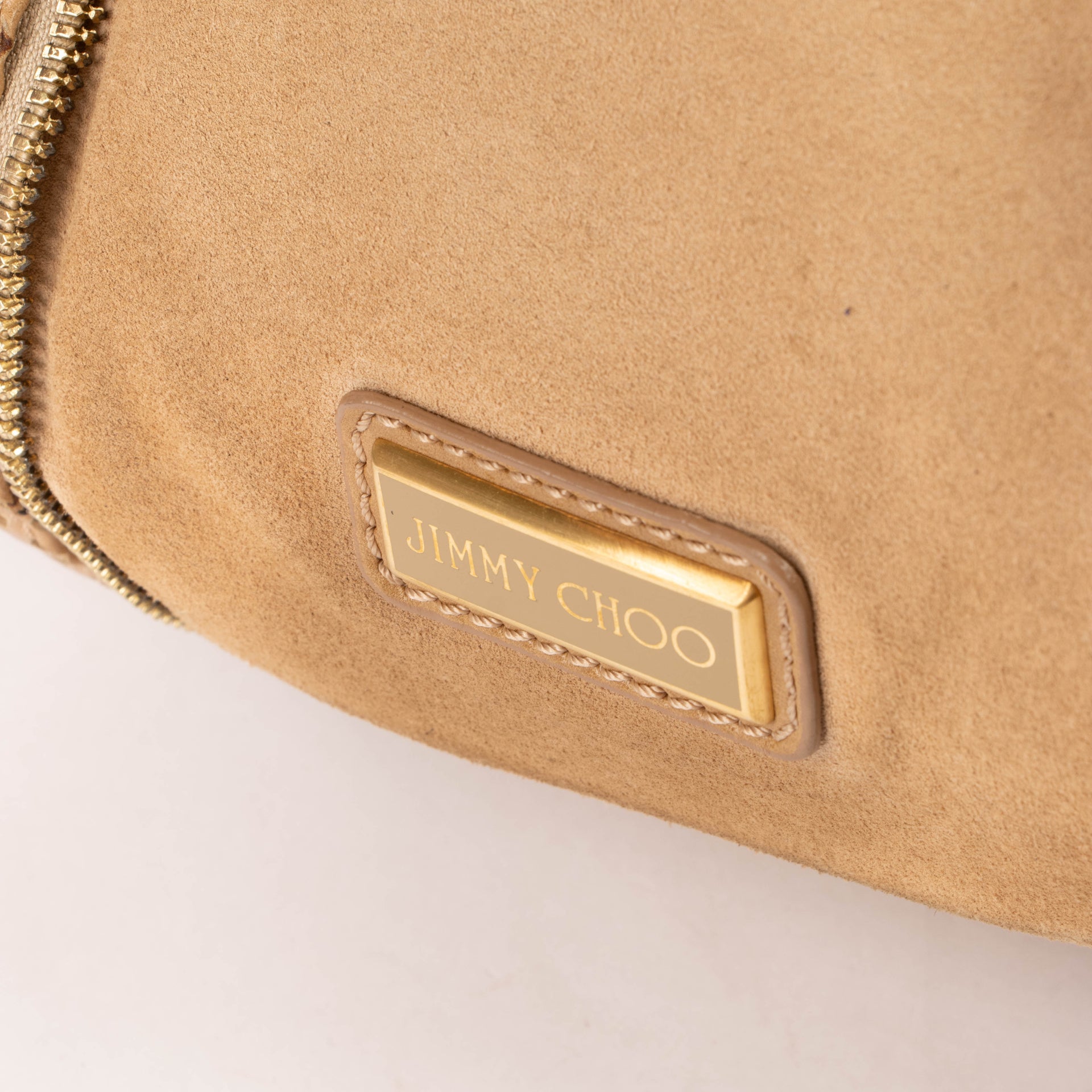 Jimmy Choo Camel Mandah Hobo Bag