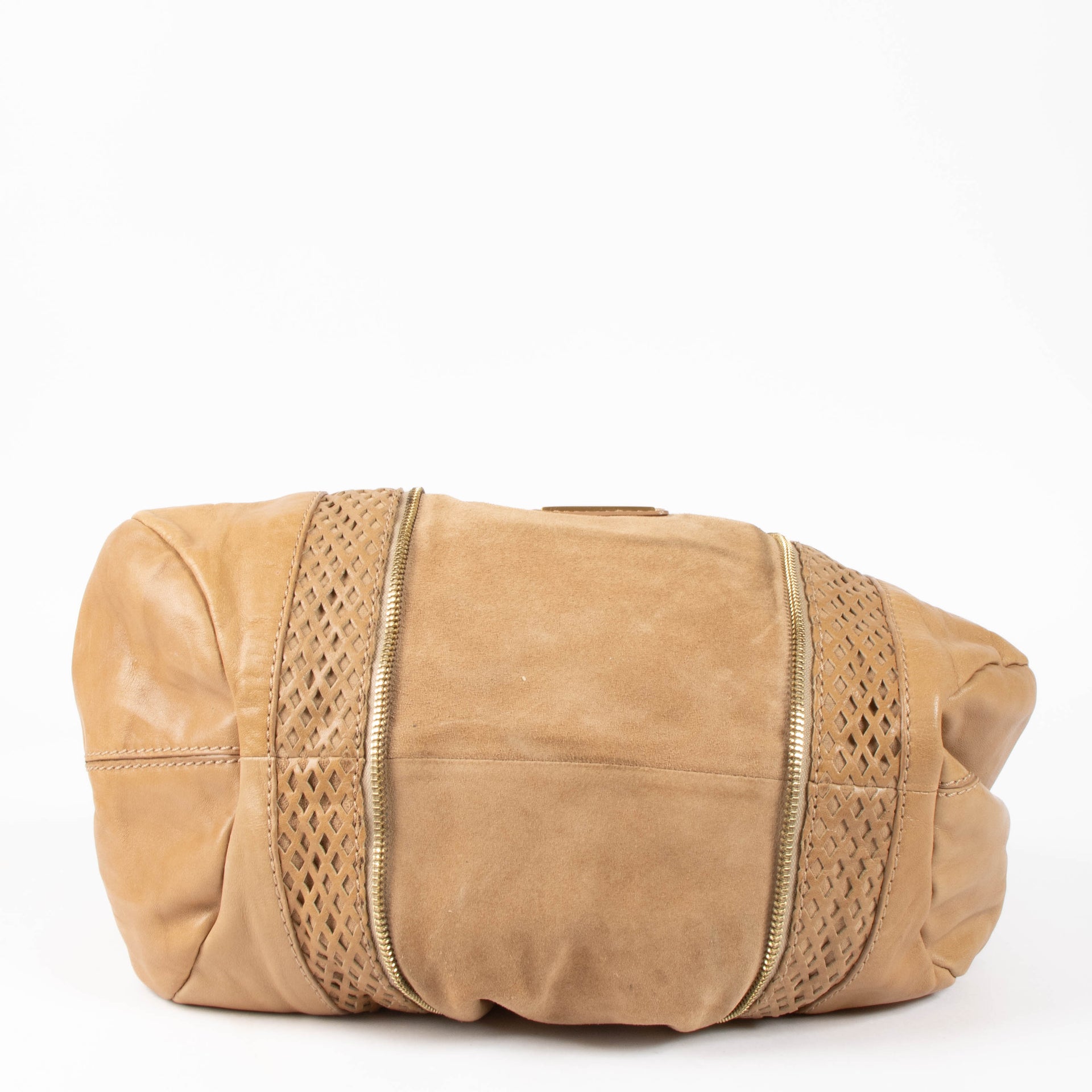 Jimmy Choo Camel Mandah Hobo Bag