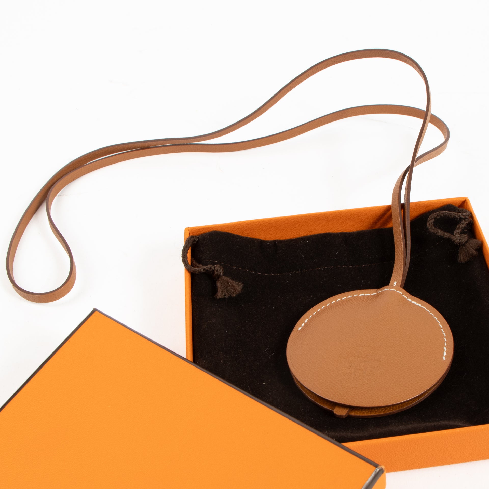 Hermes Gold Madame Mirror Necklace/Charm