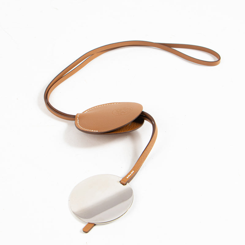 Hermes Gold Madame Mirror Necklace/Charm
