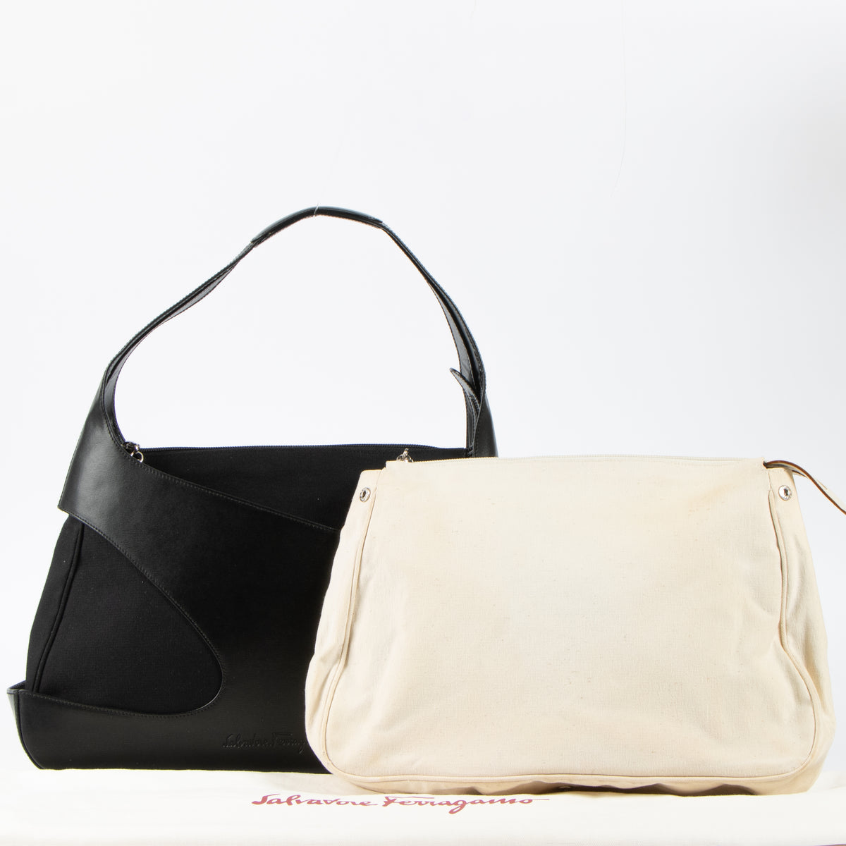 Shop this authentic Ferragamo Black Cut-Out Hobo Bag Pre-loved on Labellov.com