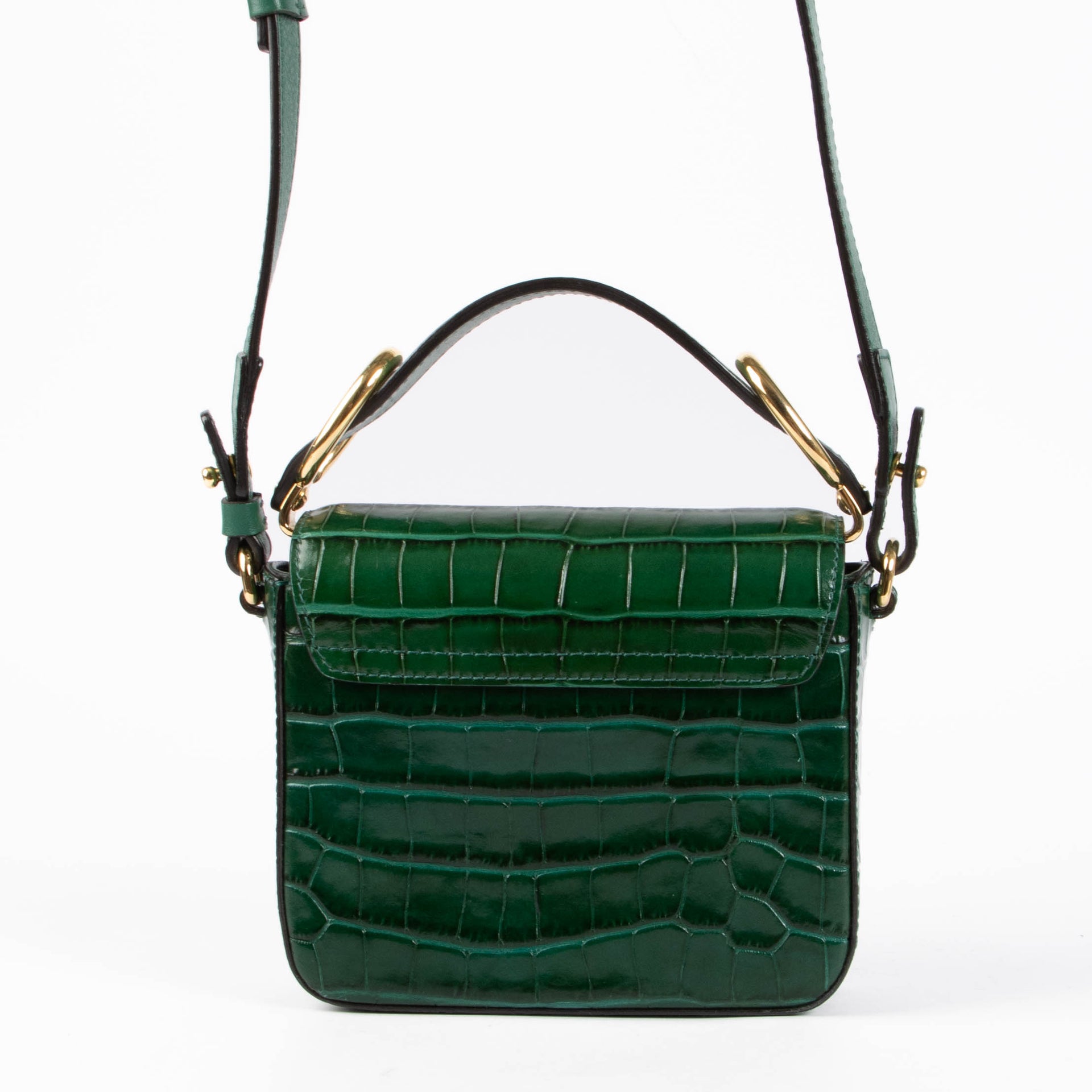Shop this 100% authentic Chloé Green Croco Embossed C-Mini Bag at Labellov.com