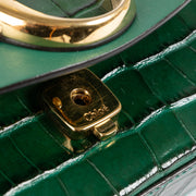 Shop this 100% authentic Chloé Green Croco Embossed C-Mini Bag at Labellov.com