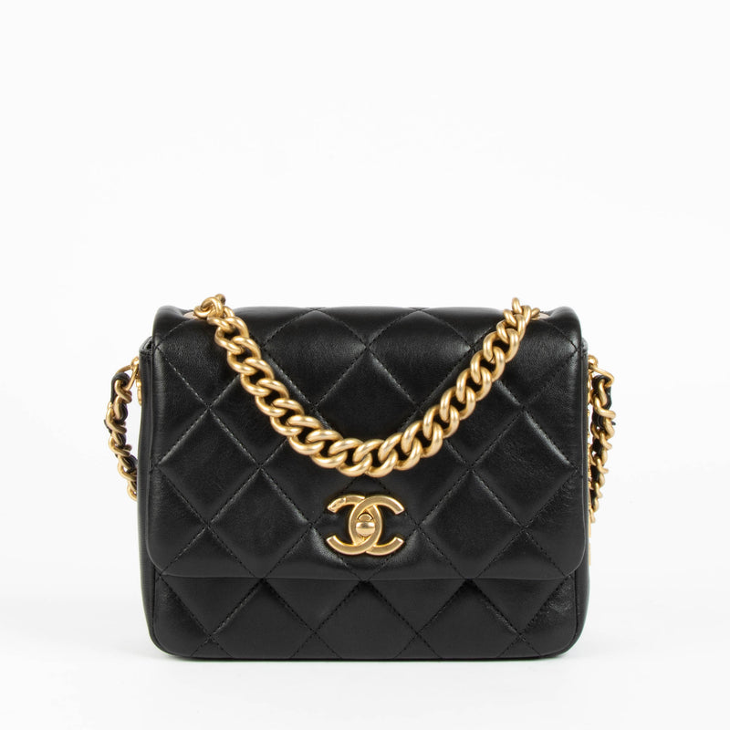 Shop this 100% authentic Chanel Black Small Side Note Flap Bag at Labellov.com