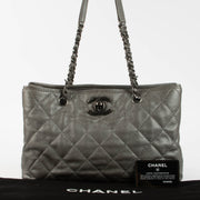 Shop this authentic Chanel Silver Be Caviar Tote Bag pre-loved on Labellov.com