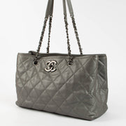 Shop this authentic Chanel Silver Be Caviar Tote Bag pre-loved on Labellov.com