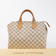 Shop this authentic Louis Vuitton Damier Azur Speedy 30 pre-loved on Labellov.com