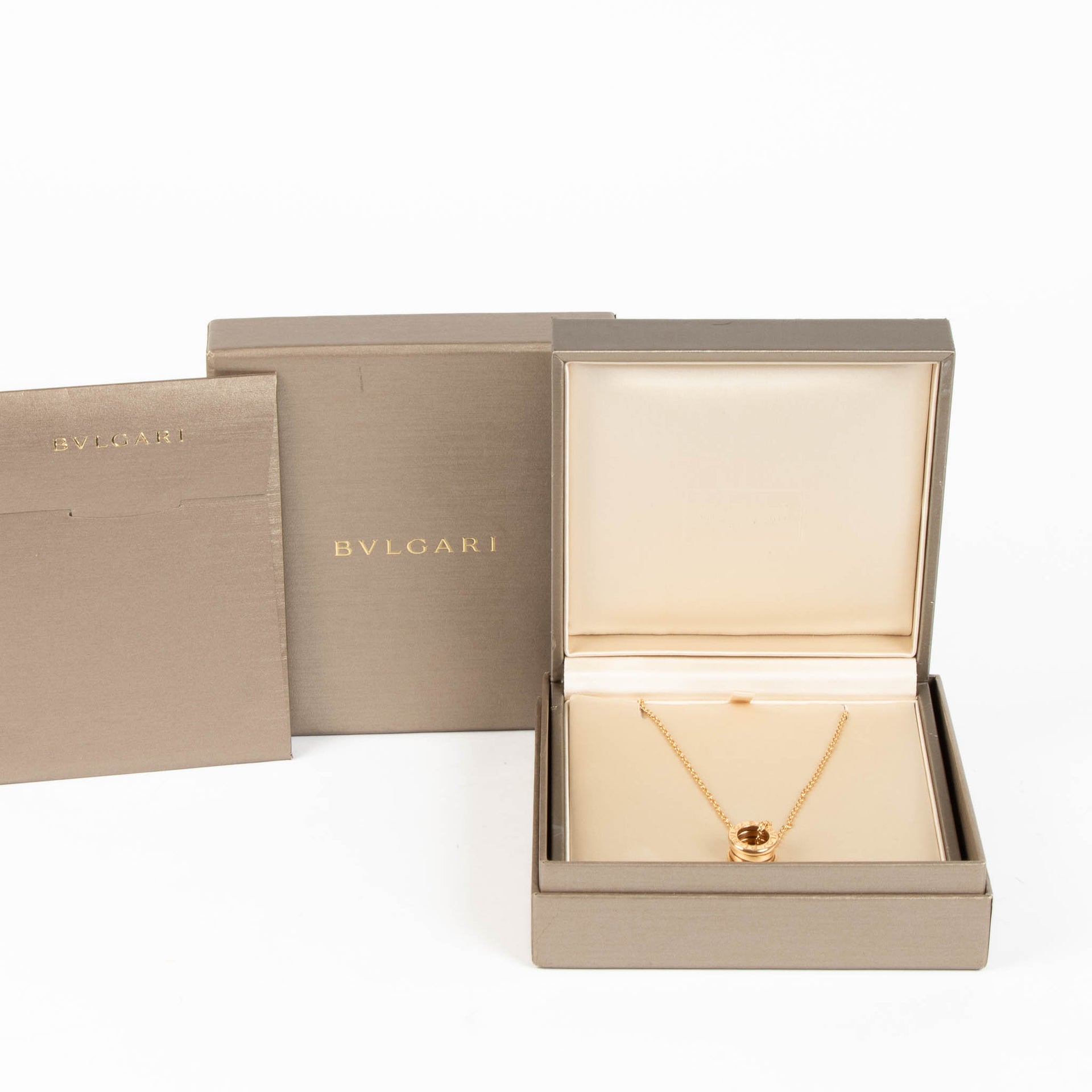 Bulgari Rose Gold B.Zero1 Hanger Ketting
