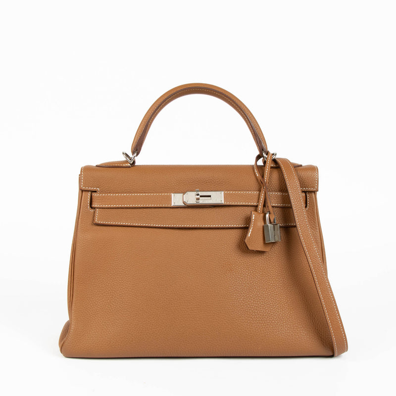 Hermes Kelly 32 Gold Togo PHW