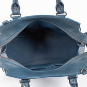 Shop the authentic Balenciaga Blue Neo Classic Small Bag second hand on Labellov.com