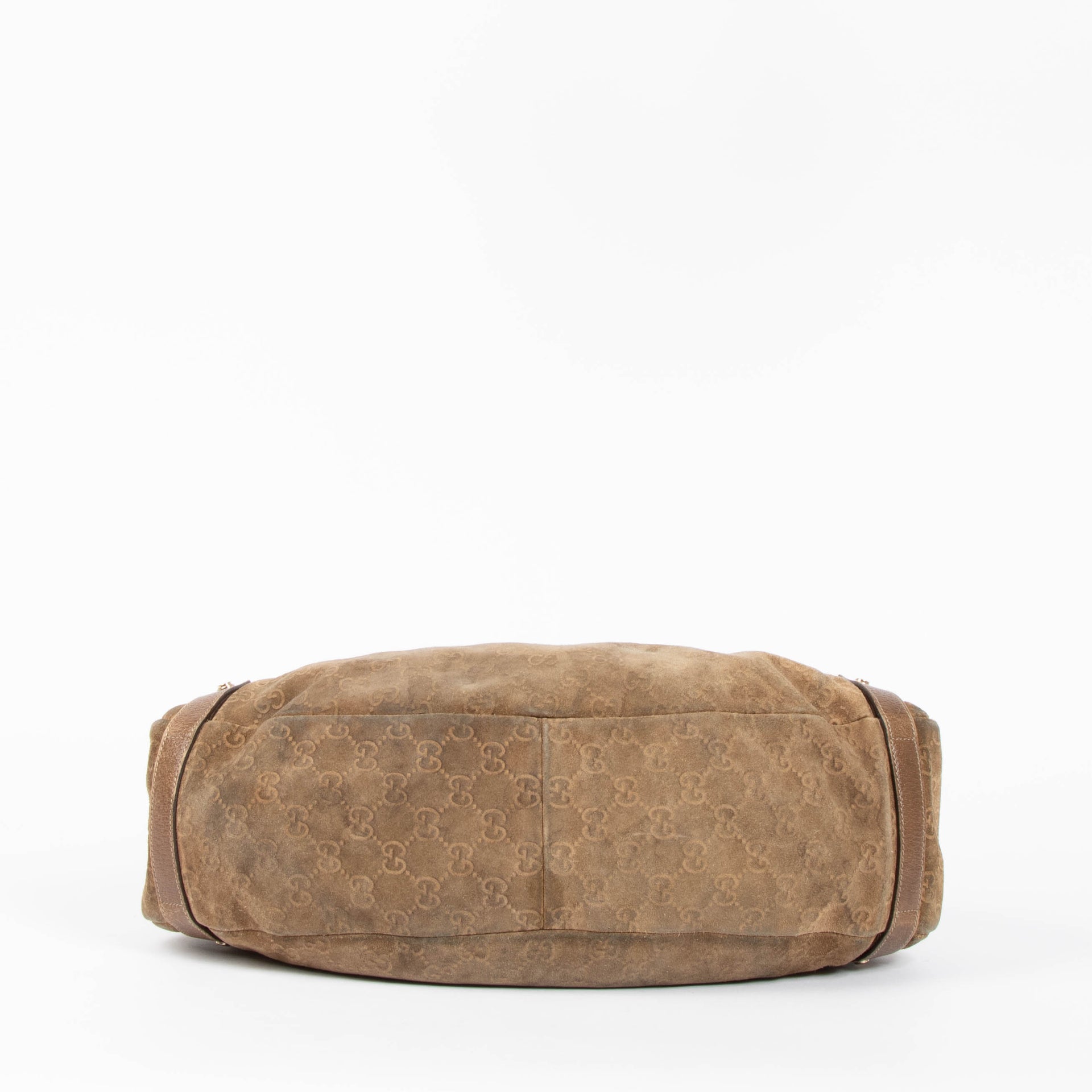 Gucci Taupe Suede Pelham Hobo bag