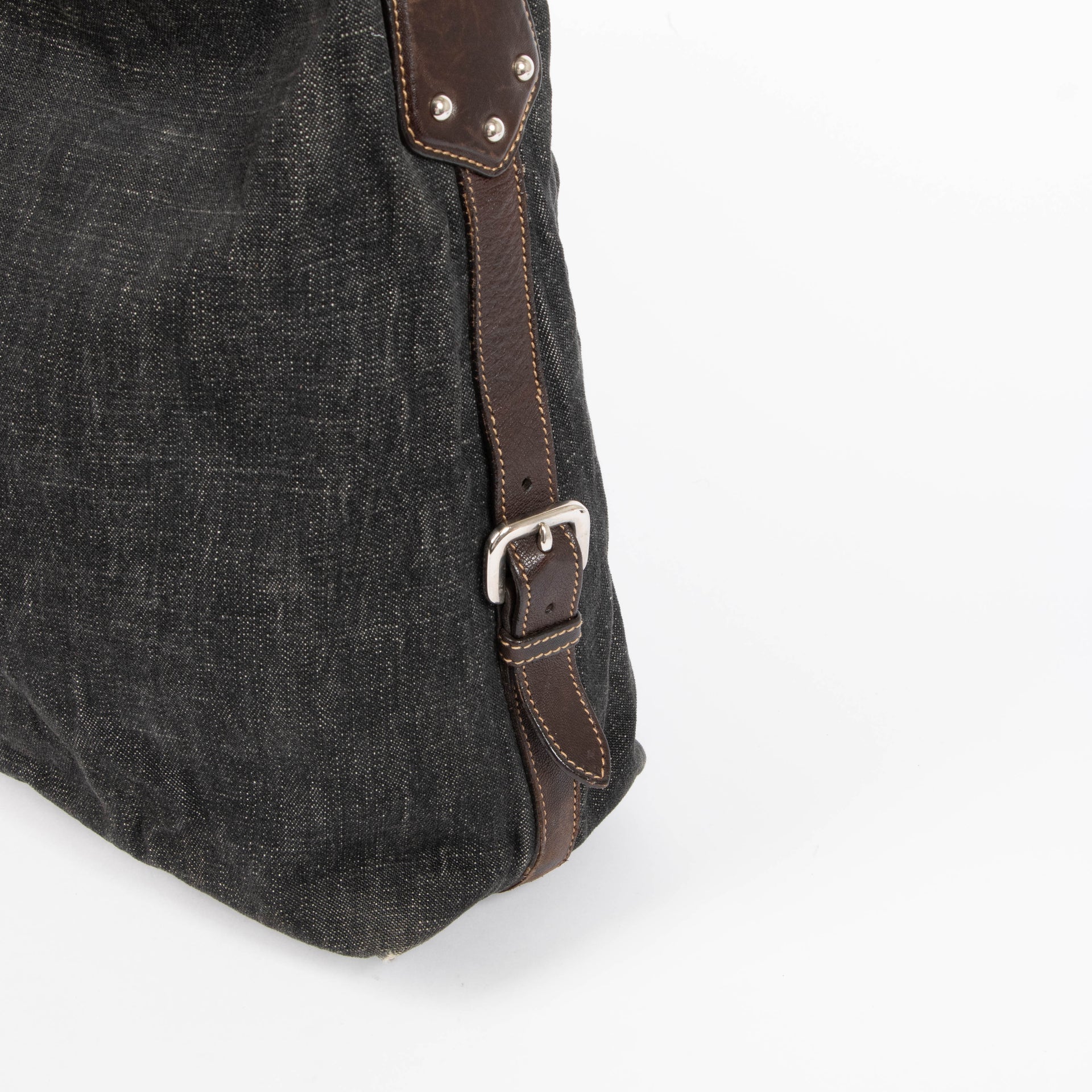 Prada Black Jacquard Chain Bag