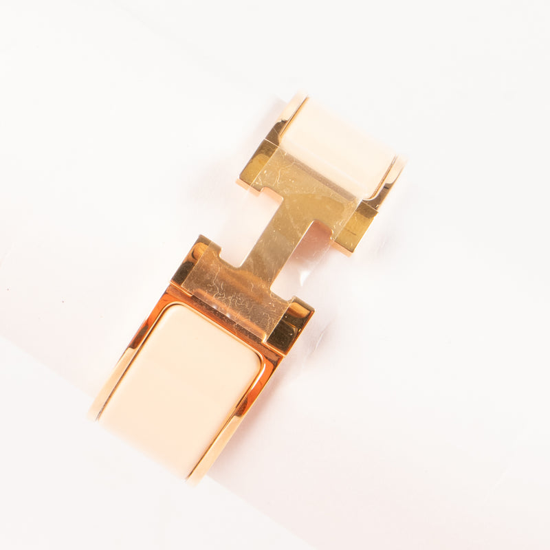 Shop this authentic Hermes Creme Clic Clac H Bracelet Pre-Loved on Labellov.com