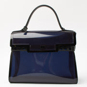 Shop this authentic Delvaux Blue Vinyl Tempête Dark Night Bag pre-loved on Labellov.com