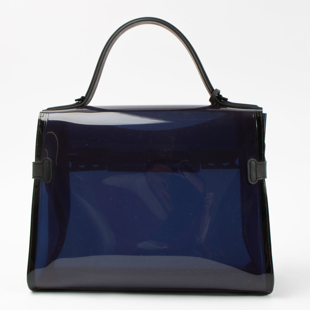 Shop this authentic Delvaux Blue Vinyl Tempête Dark Night Bag pre-loved on labellov.com
