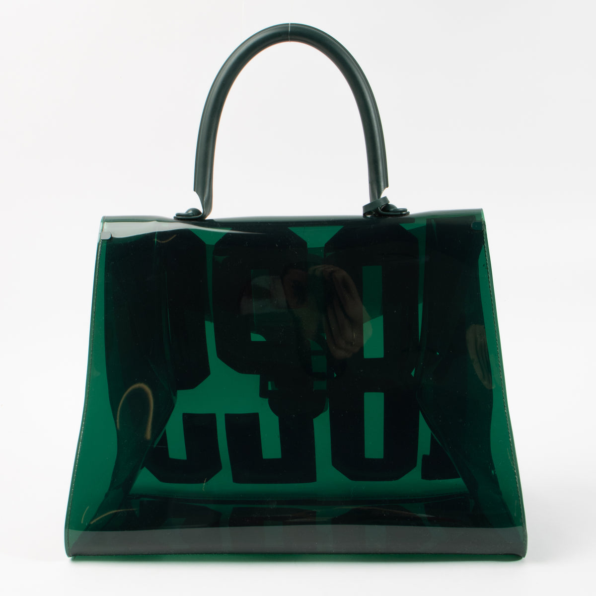 Shop this authentic Delvaux Green Vinyl Brillant The Hero Bag pre-loved on Labellov.com